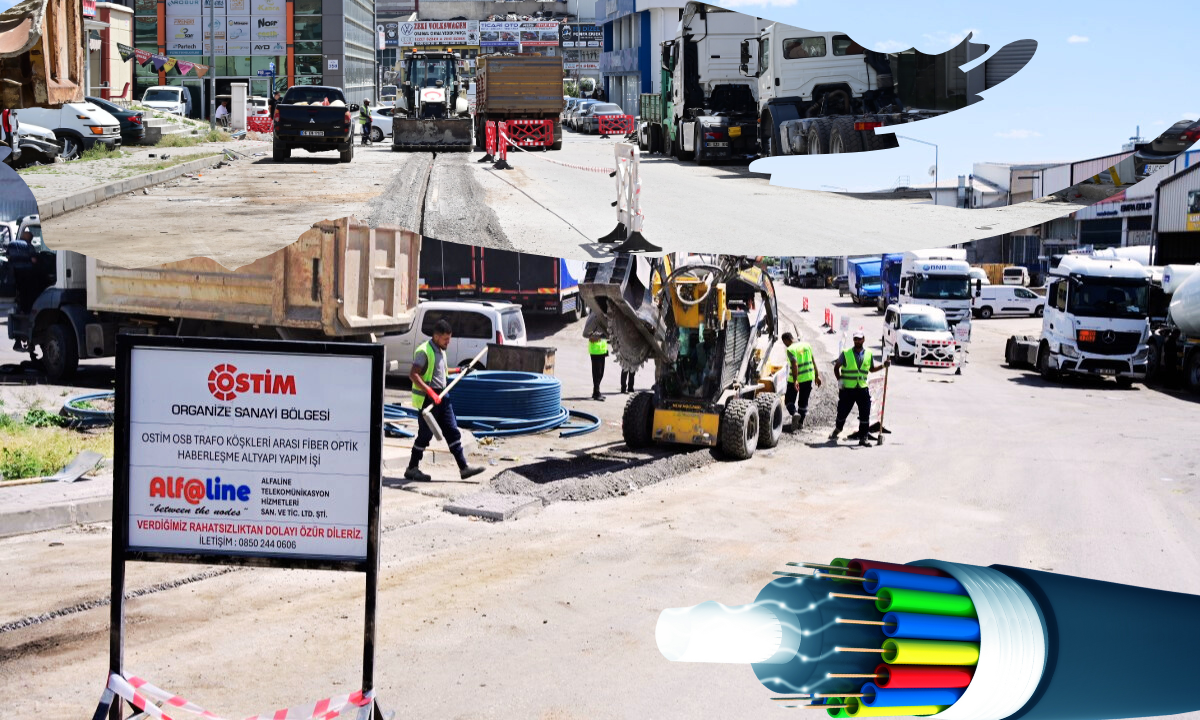OSTİM’de Trafolar Arası Fiber Ağ Kuruluyor