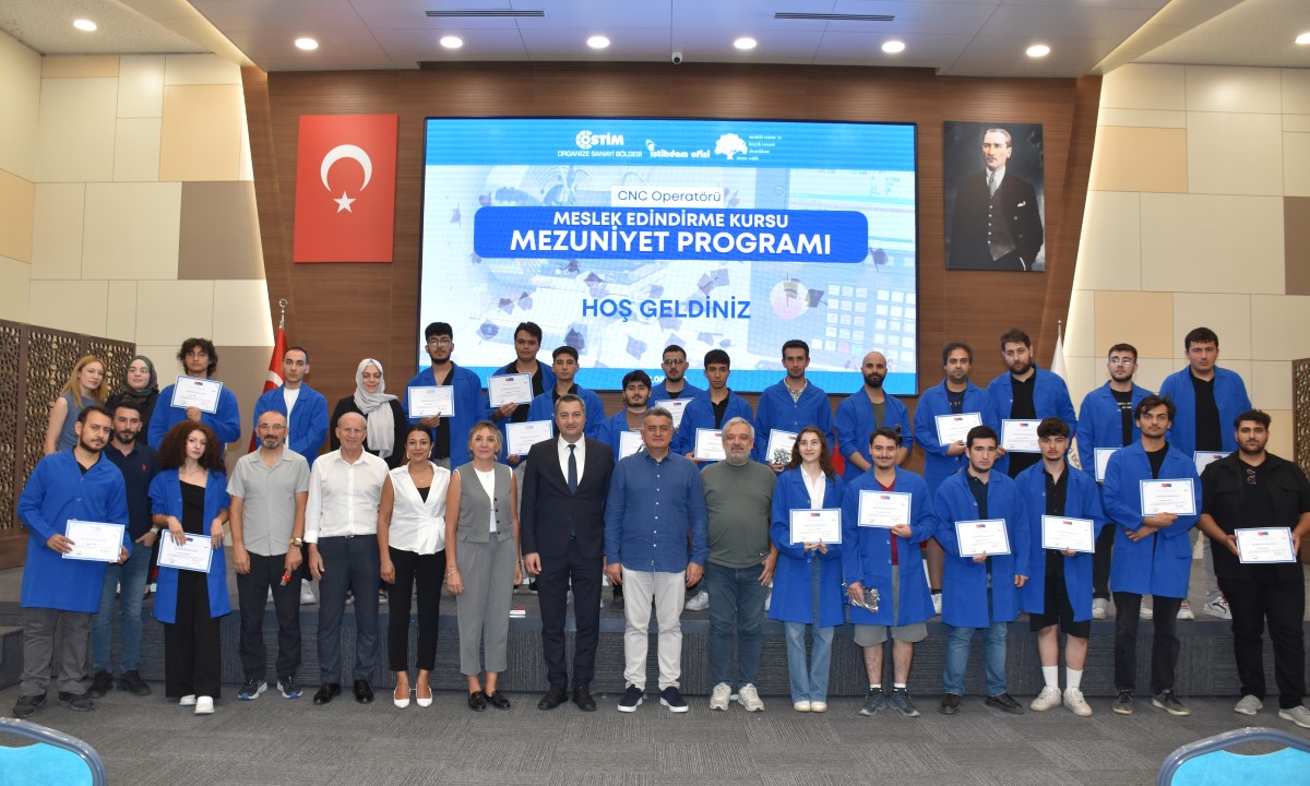 CNC Operatörlüğü Kursiyerleri Mezun Oldu 