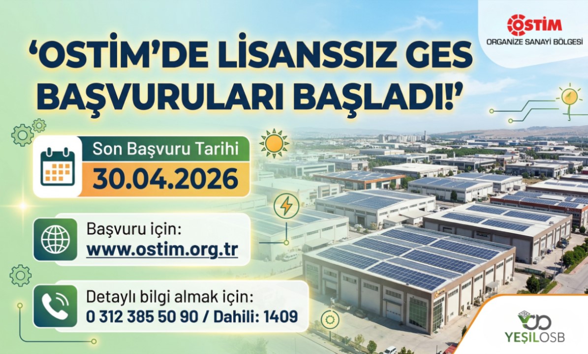 OSTİM'de Lisanssız GES Başvuruları Başladı